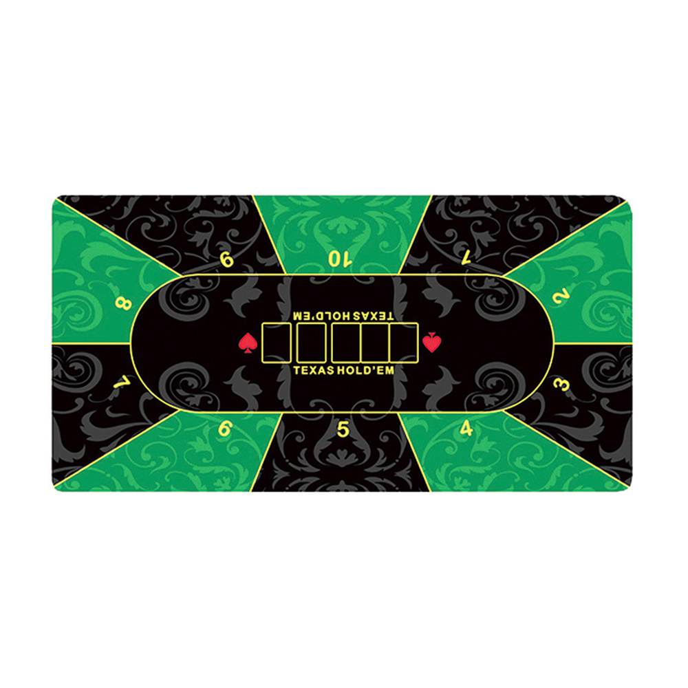 Rubber Mat Desk - Anti-slip Thicken Casino Texas Hold'em Table