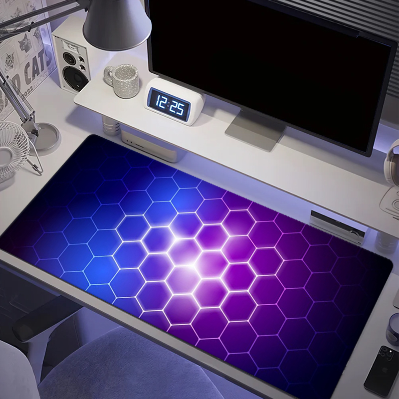 Rubber Mat Desk - Honeycomb Series Mouse Pad Large Computer