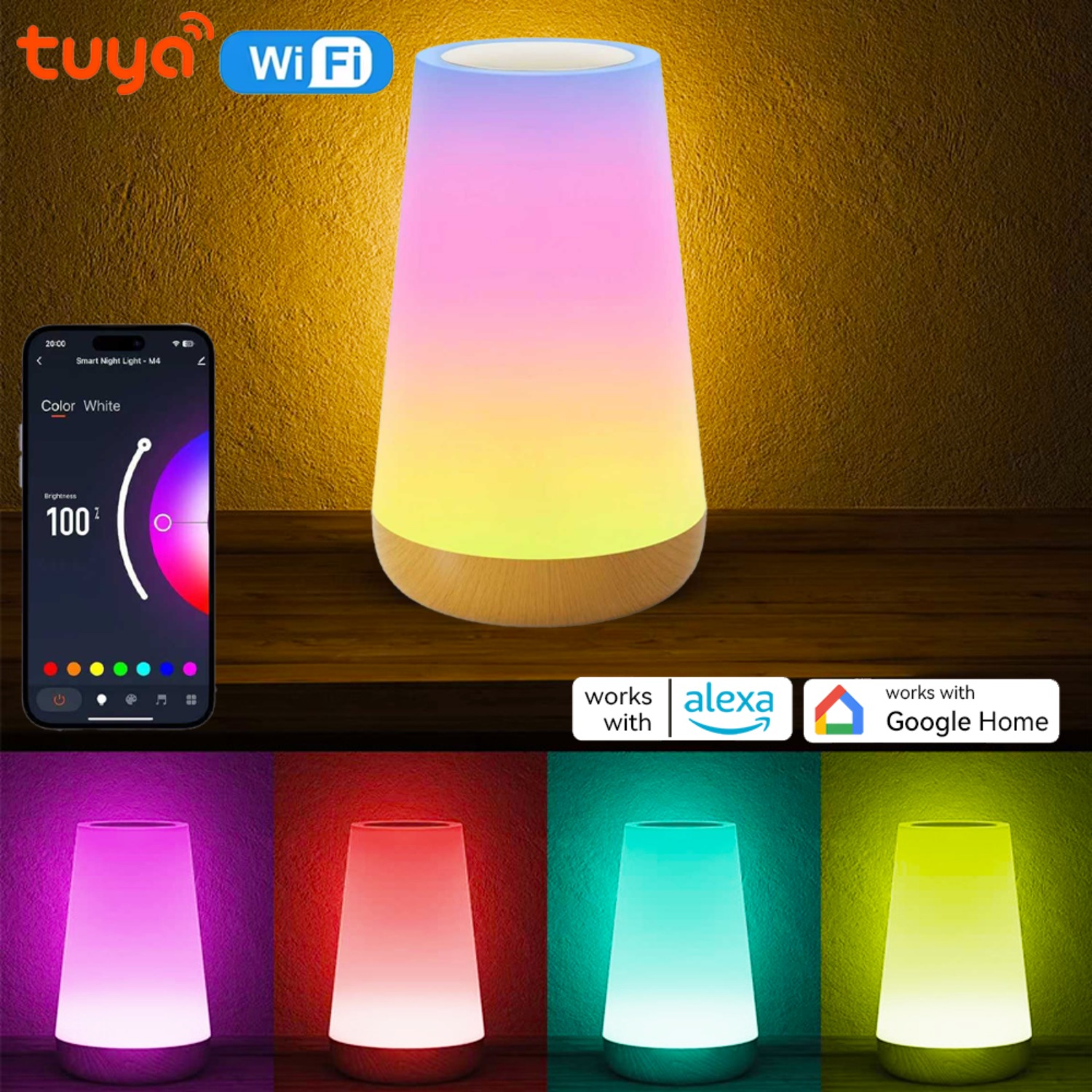 Desk Setup Rgb - USB Rechargeable Tuya WiFi Smart Table