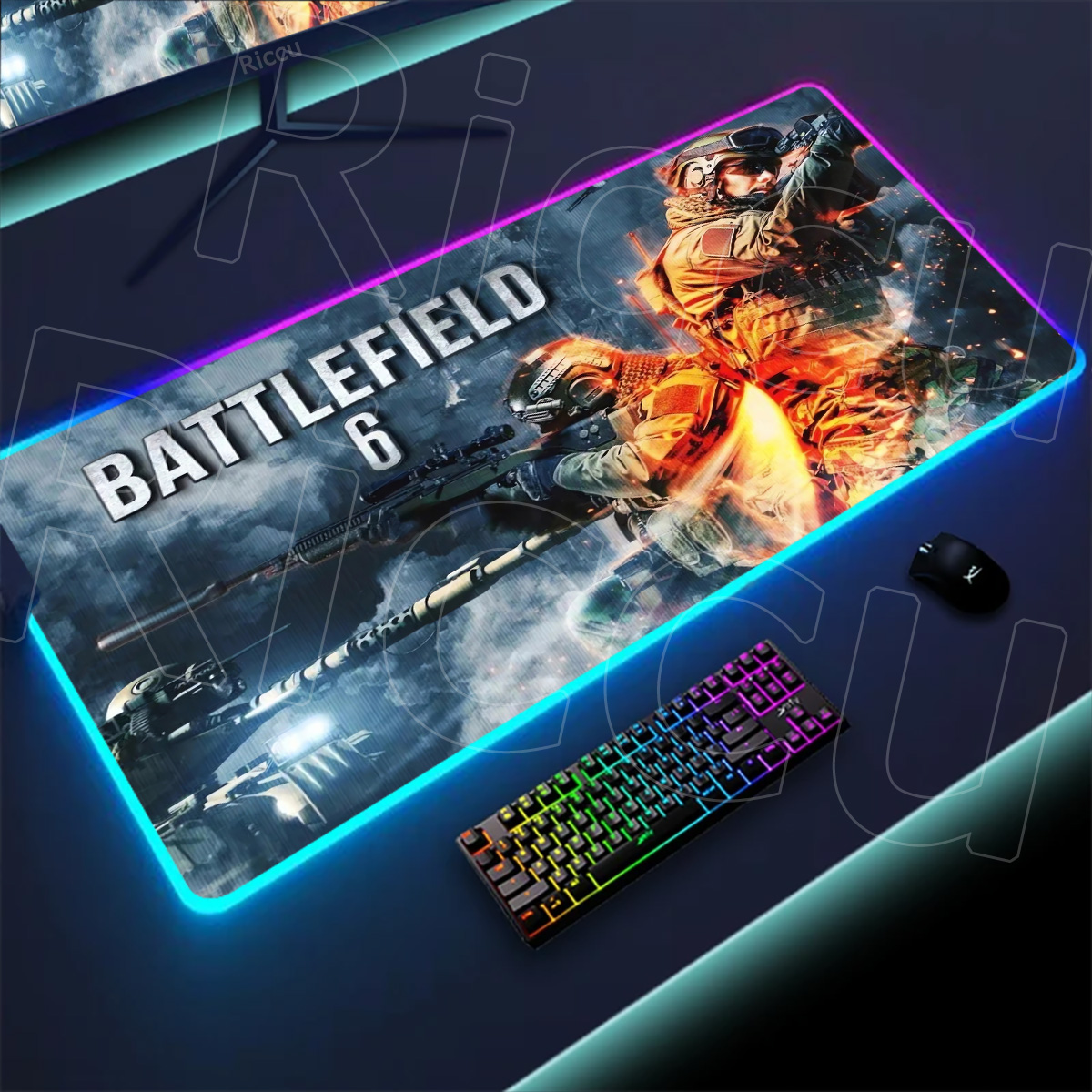 Desk Setup Rgb - New Gamer Rgb Desk Mat Back