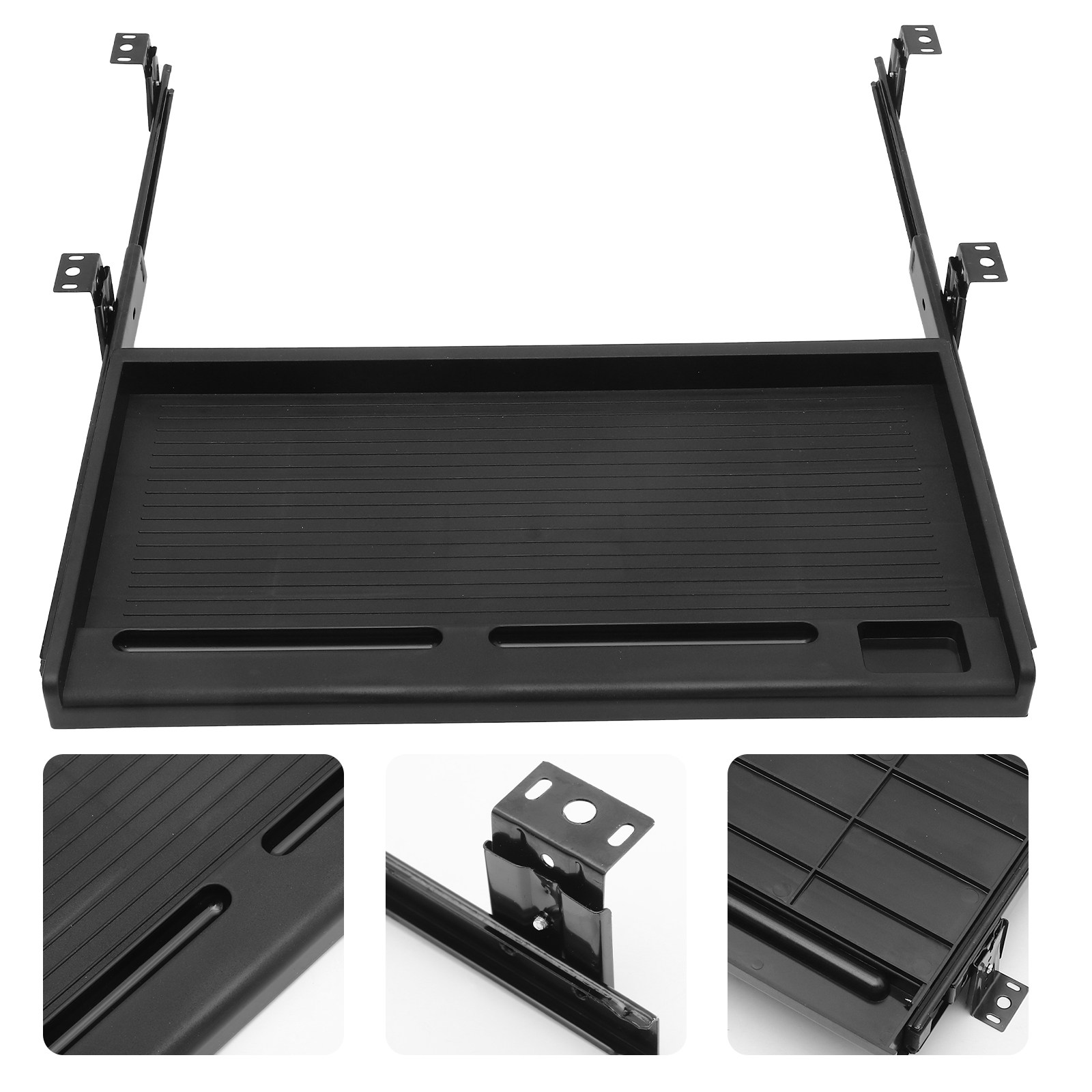 Desk Setup Office - 1Set Keyboard Tray Under Desk Slide
