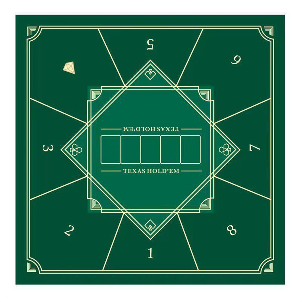 Rubber Mat Desk - Thickened Texas Hold'em Poker Mat Waterproof