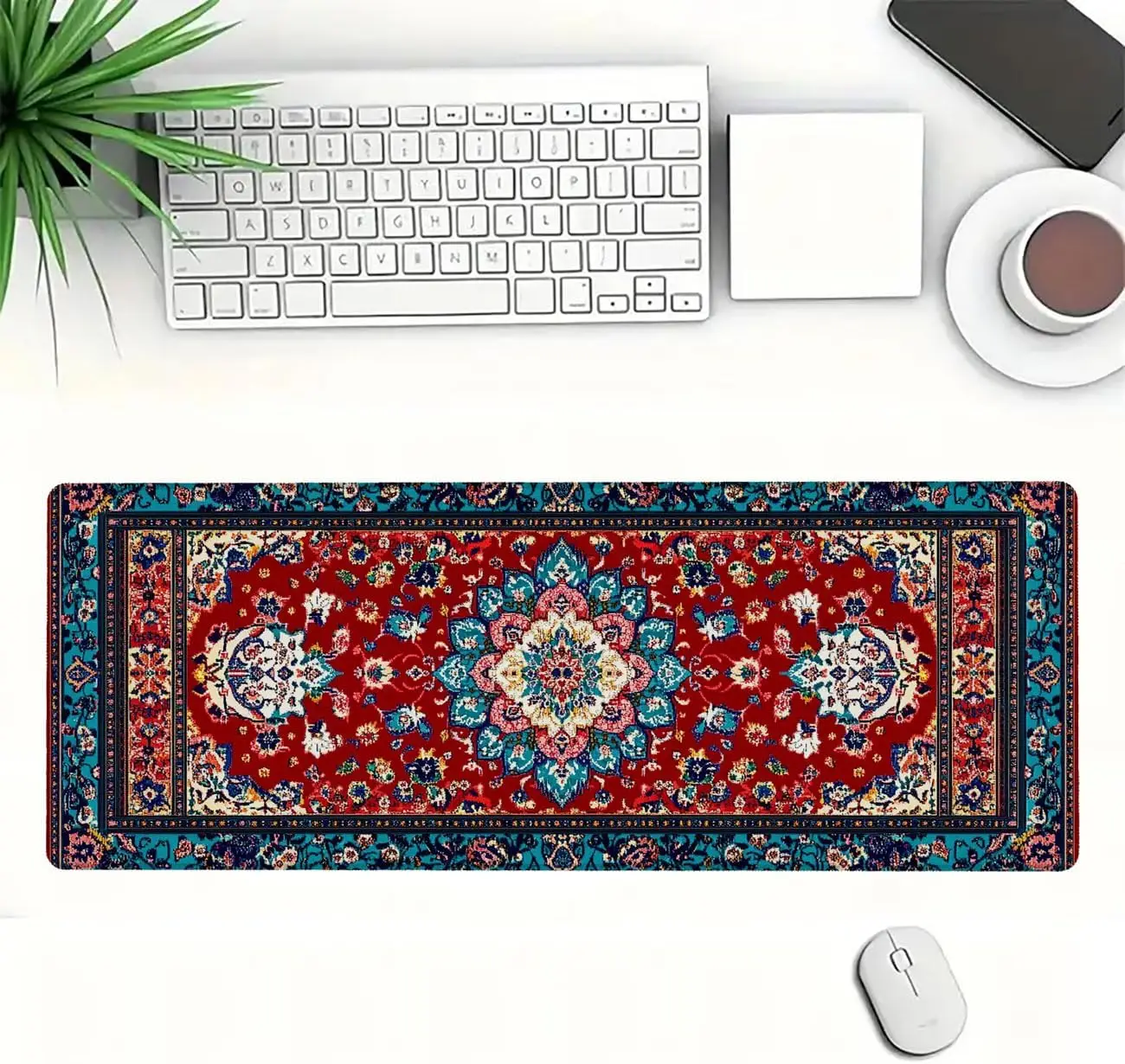 Stylish Ornate Persian Floral  - Desk Setup With Laptop review and price