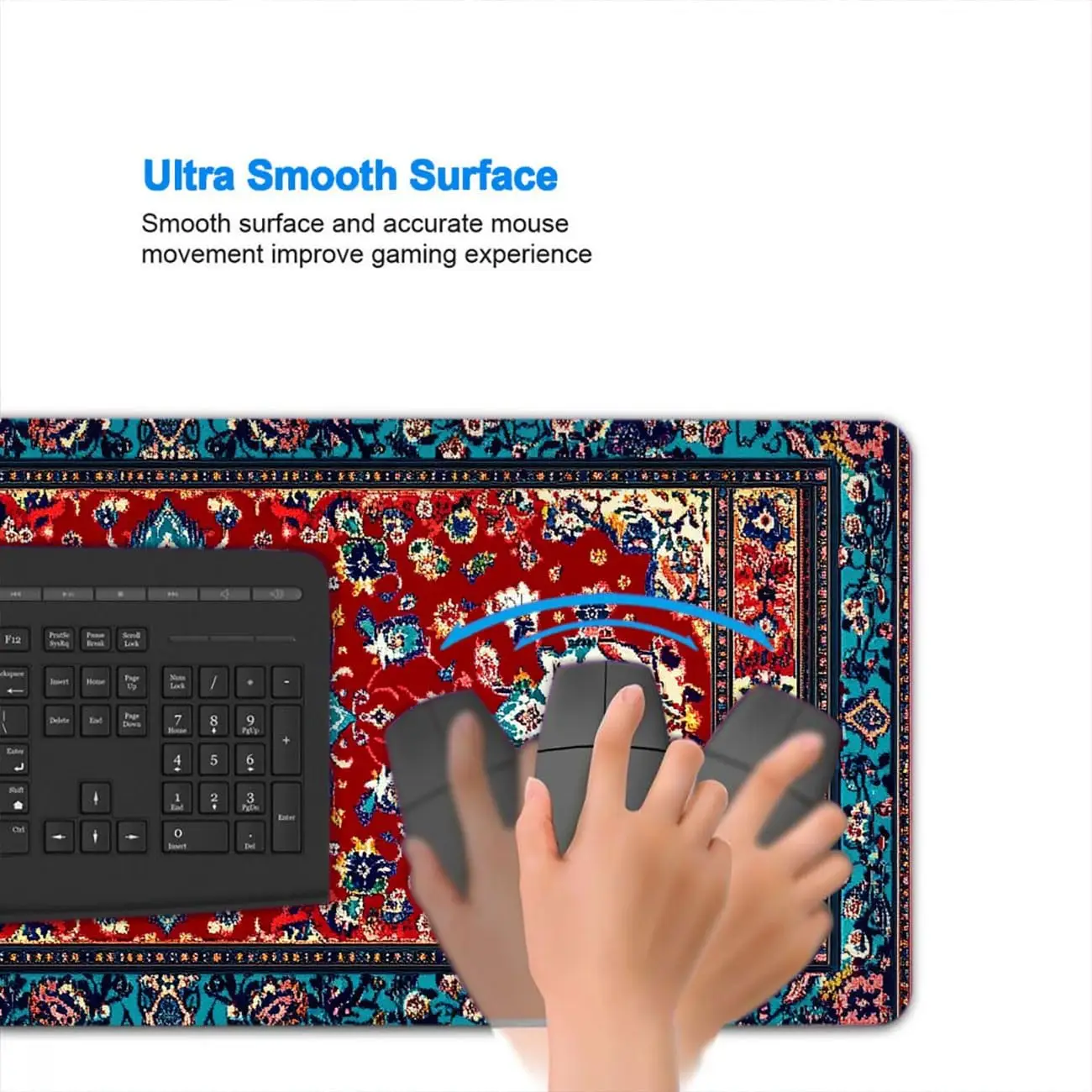 Stylish Ornate Persian Floral  - Desk Setup With Laptop review and price