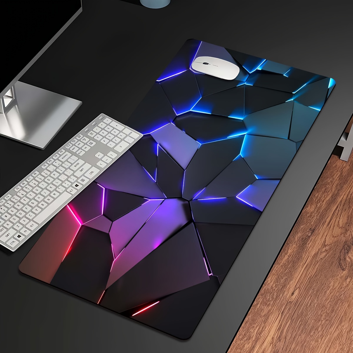 Line Geometry RGB Mouse pad la - Desk Setup Rgb review and price