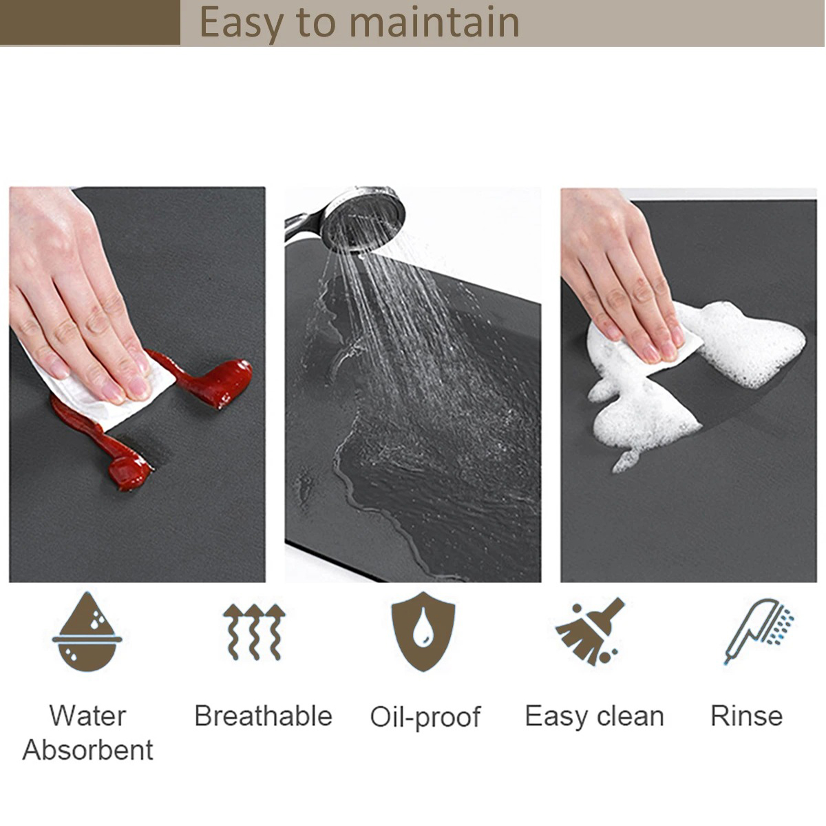 120 X60cm / 180 X90cm Blackjac - Rubber Mat Desk review and price