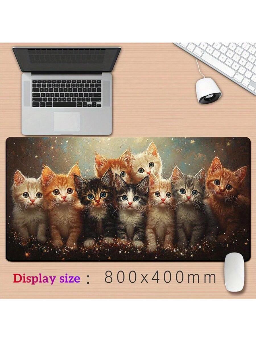Cute Kitten Gaming Mouse Pad D - Desk Setup With Laptop review and price