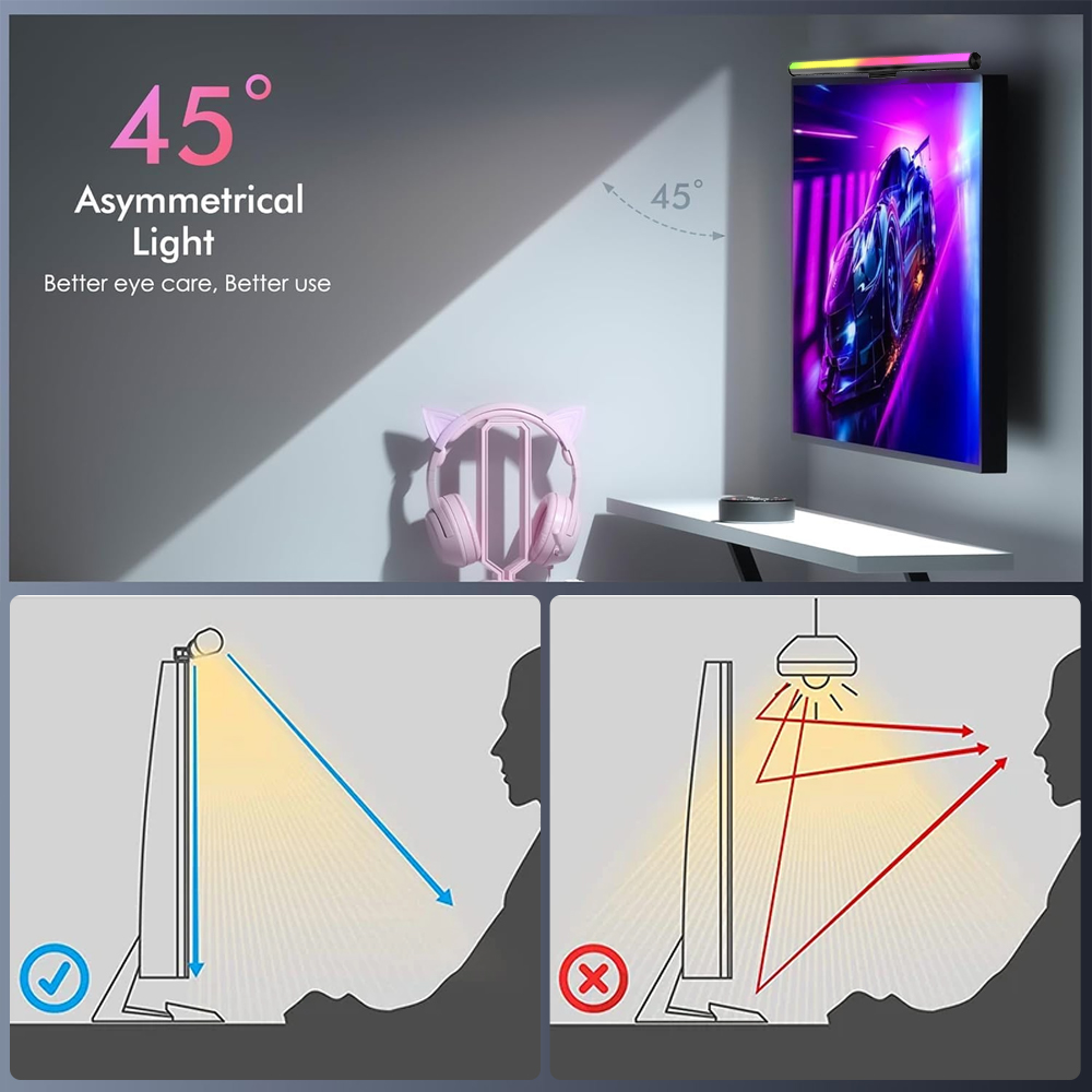 Screen Hanging Lamp Monitor Li - Desk Room Setup review and price