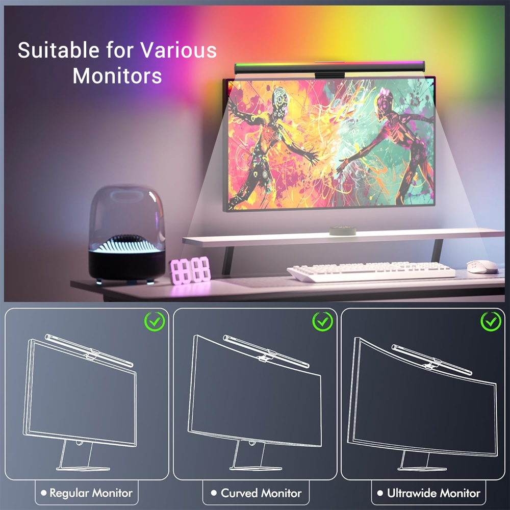 Screen Hanging Lamp Monitor Li - Desk Room Setup review and price