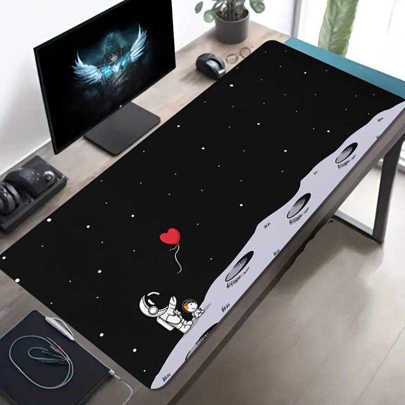 Astronaut Moon Space Oversized - Desk Setup With Laptop review and price