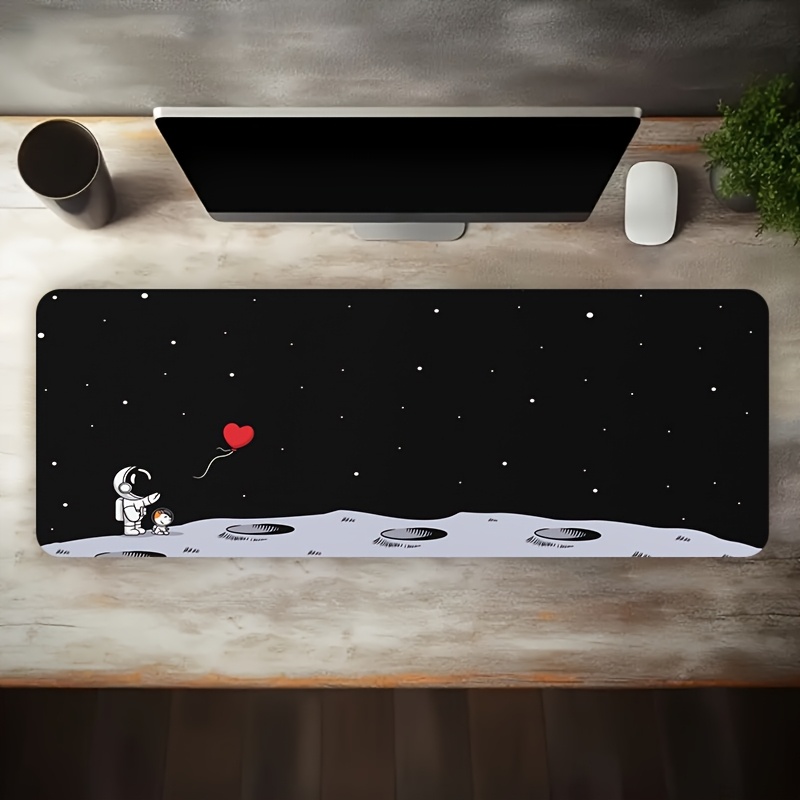 Astronaut Moon Space Oversized - Desk Setup With Laptop review and price