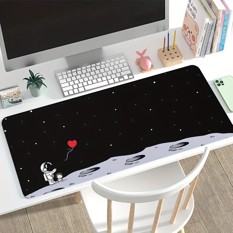 Astronaut Moon Space Oversized - Desk Setup With Laptop review and price