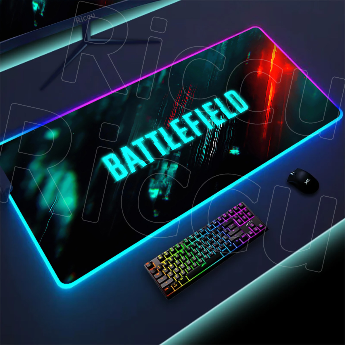 New Gamer Rgb Desk Mat Back Li - Desk Setup Rgb review and price