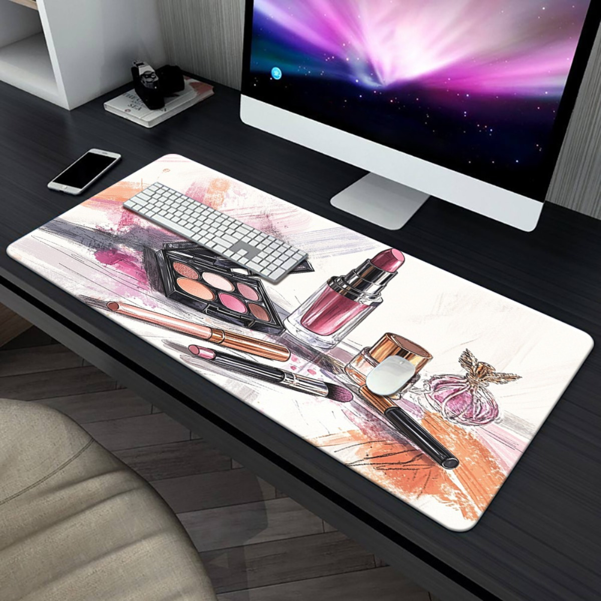 Makeup Mousepad Gaming Accesso - Desk Setup With Laptop review and price