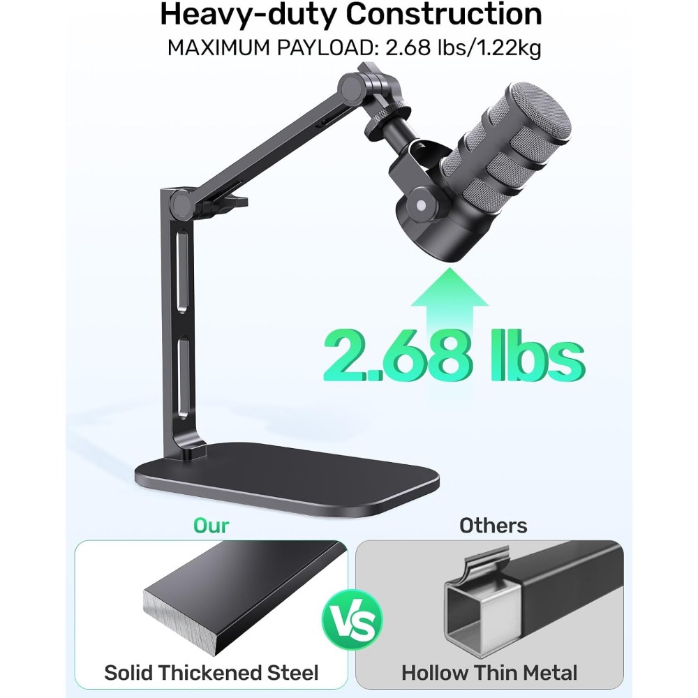 Durable Desk Mic Stand, Max Lo - Desk Setup Office review and price