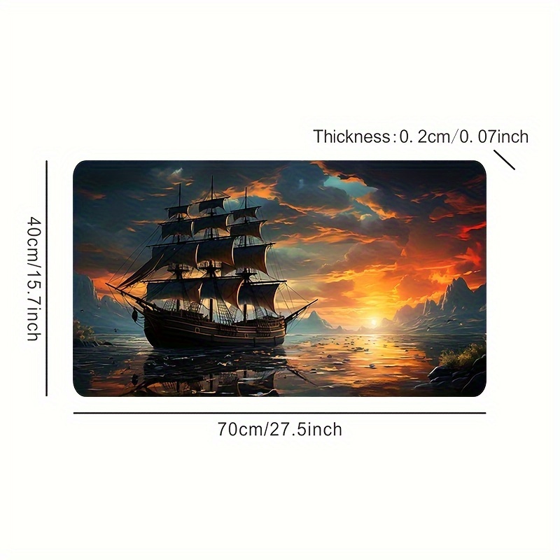 Mouse Pad Sailboat Keyboard Pa - Desk Setup Office review and price