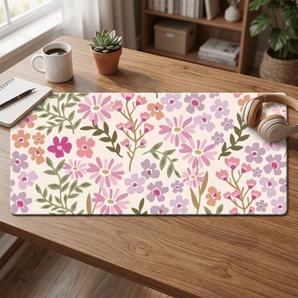 Stain-resistant Large Floral D - Rubber Mat Desk review and price