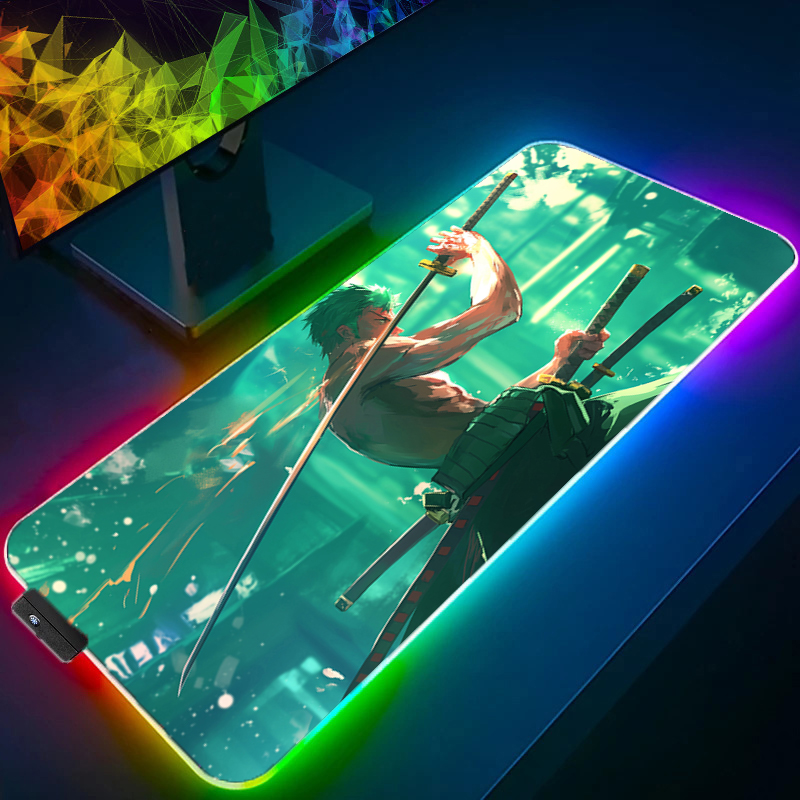 ONE PIECE Zoro Mouse Pad RGB G - Desk Setup Rgb review and price