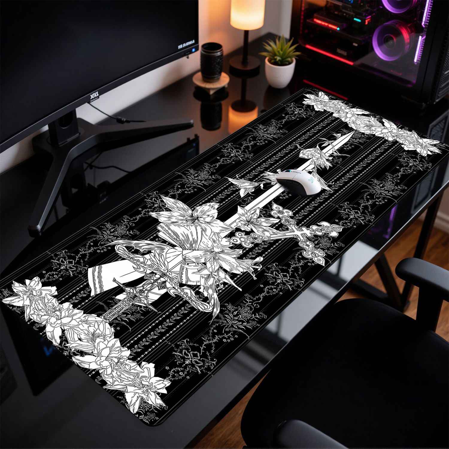 Divine Realm Gothic Building M - Rubber Mat Desk review and price