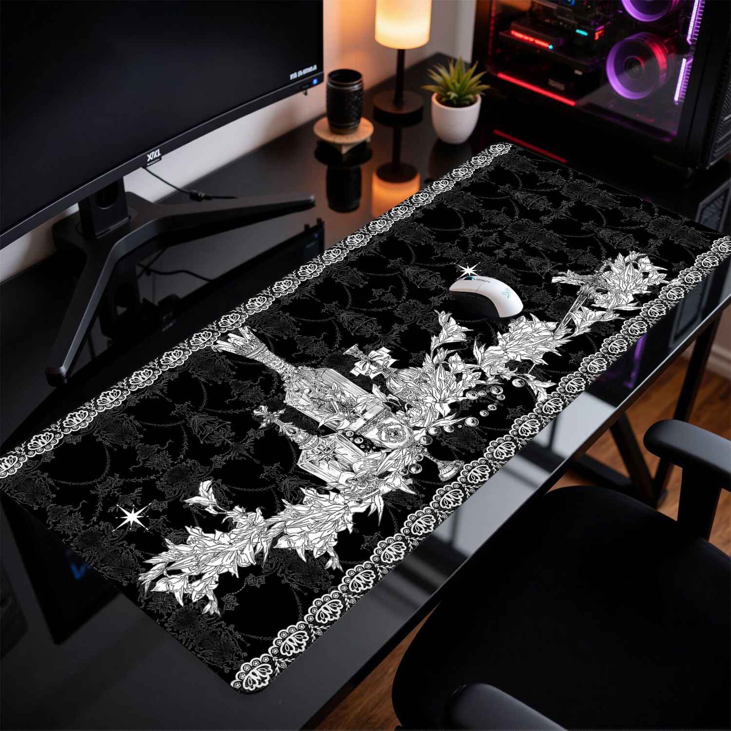 Divine Realm Gothic Building M - Rubber Mat Desk review and price