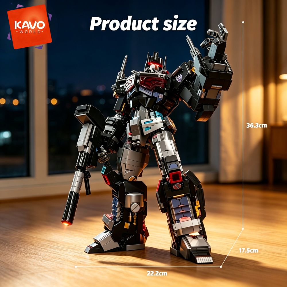 KAVOWORLD 2045pcs Future Mecha - Desk Setup Small Room review and price