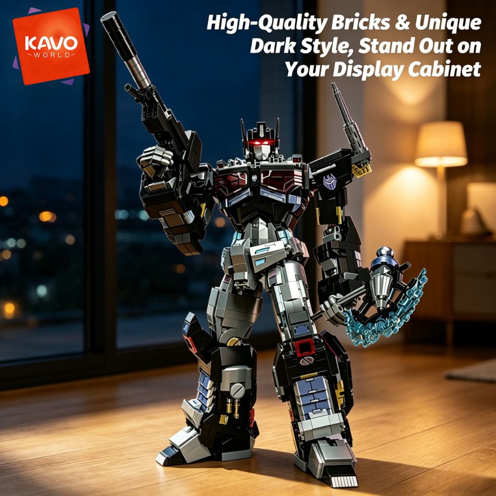 KAVOWORLD 2045pcs Future Mecha - Desk Setup Small Room review and price