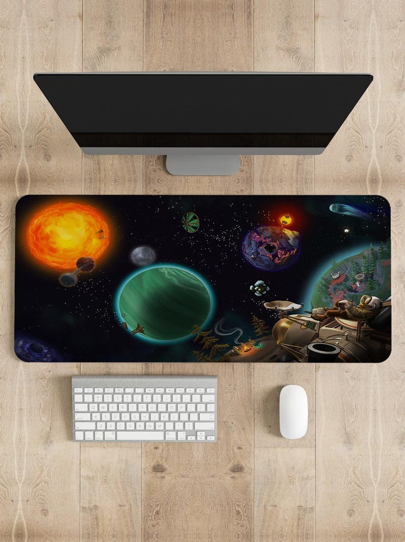 Outer Wilds Mouse Pad Gaming D - Desk Setup With Laptop review and price