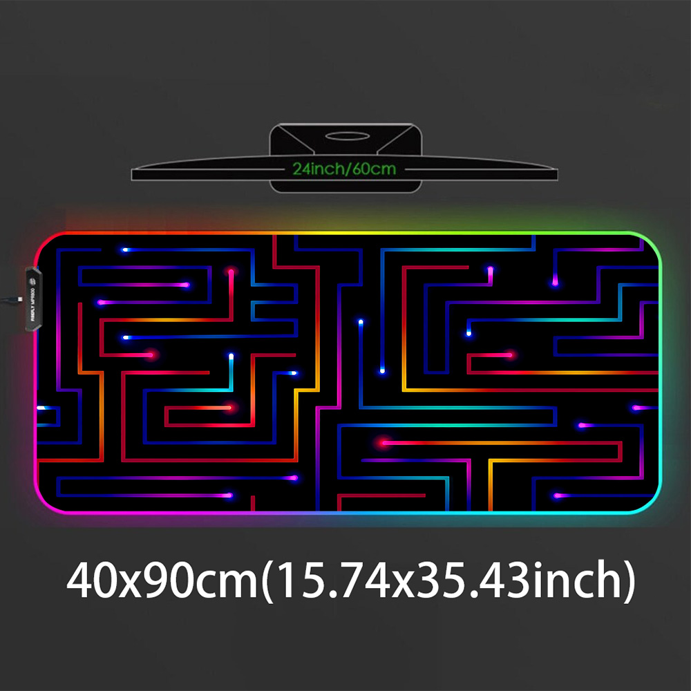 Xxl Mouse Pad 900x400 Neon Cir - Desk Setup Rgb review and price