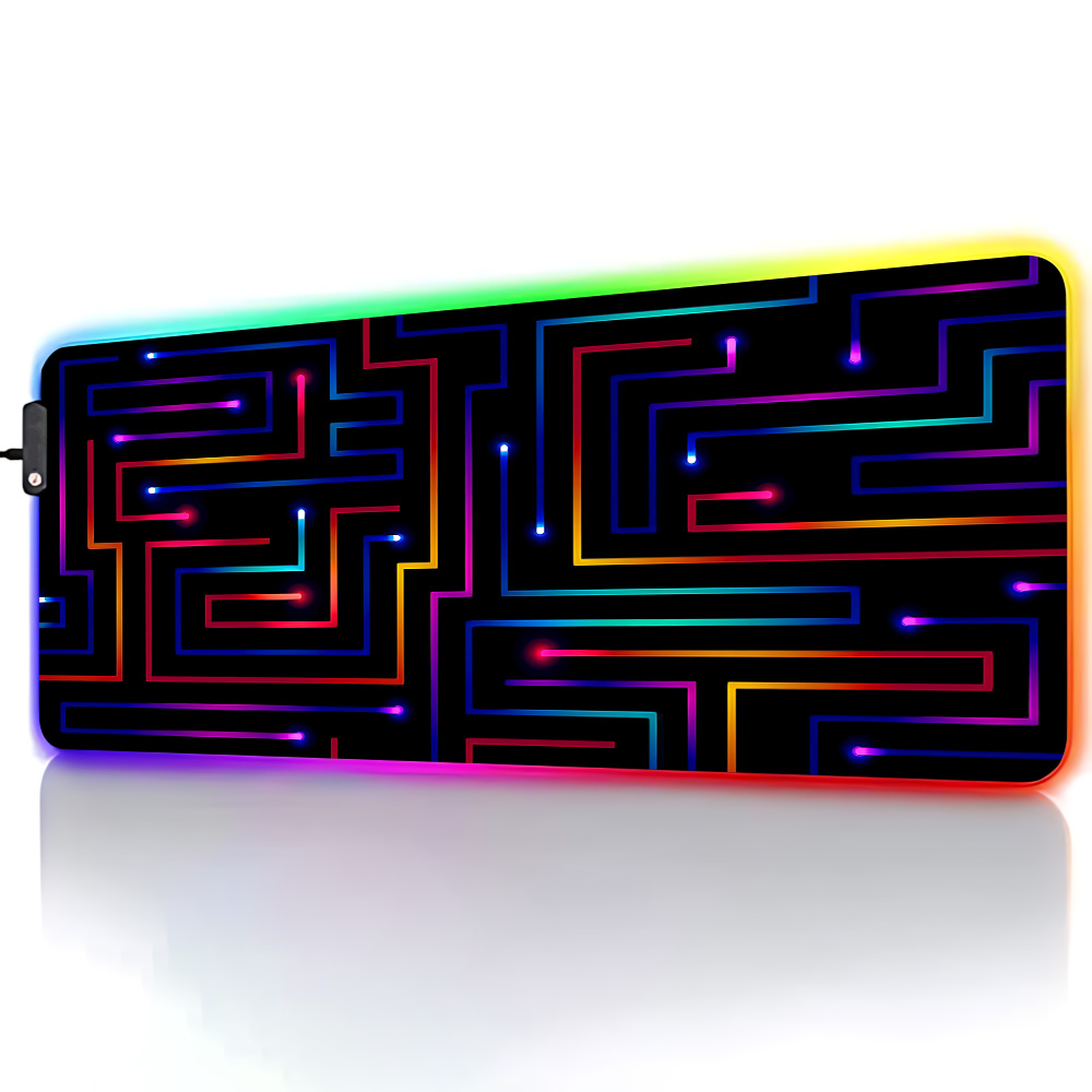 Xxl Mouse Pad 900x400 Neon Cir - Desk Setup Rgb review and price